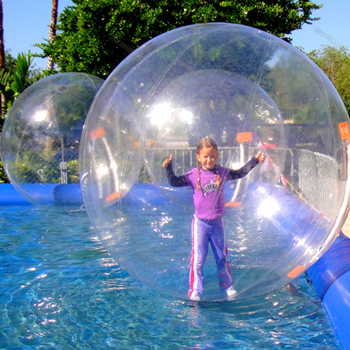 giant bubble ball walk on water