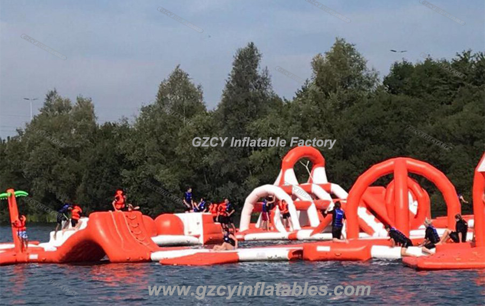 crane inflatable water park