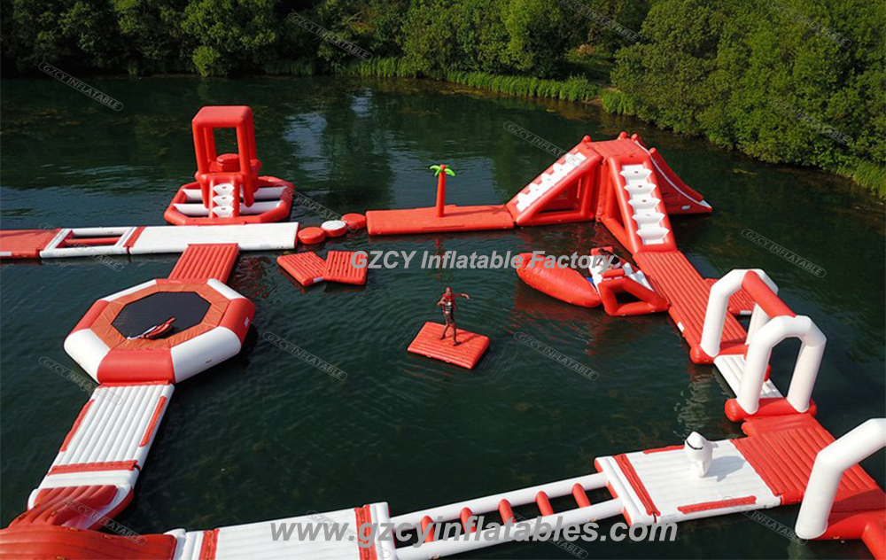 crane inflatable water park